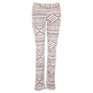 O2 Denim Aztec Geometric Skinny Jeans Women’s 29 Boho Print Made in USA Stretch